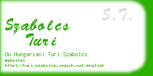 szabolcs turi business card
